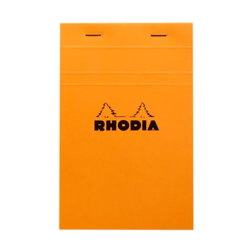 Rhodia Basics Orange Notepad (110X170mm - Grid) 14200C_penknot.in